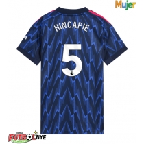 Camiseta Arsenal Piero Hincapie #5 Visitante Equipación para mujer 2025-26 manga corta